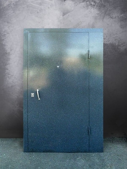 Однопольная дверь с порошковым напылением 124